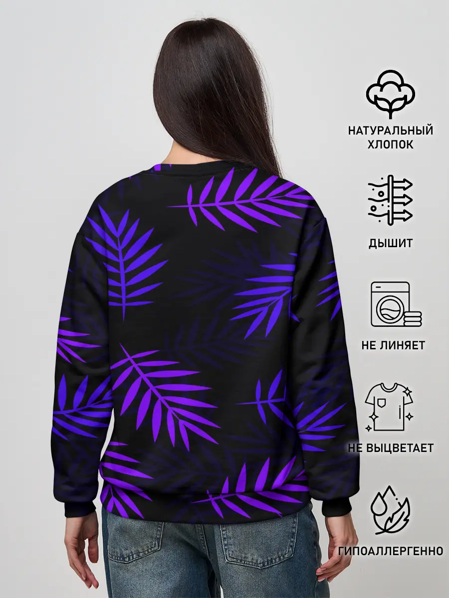 Женский свитшот / НЕОНОВЫЕ ТРОПИКИ