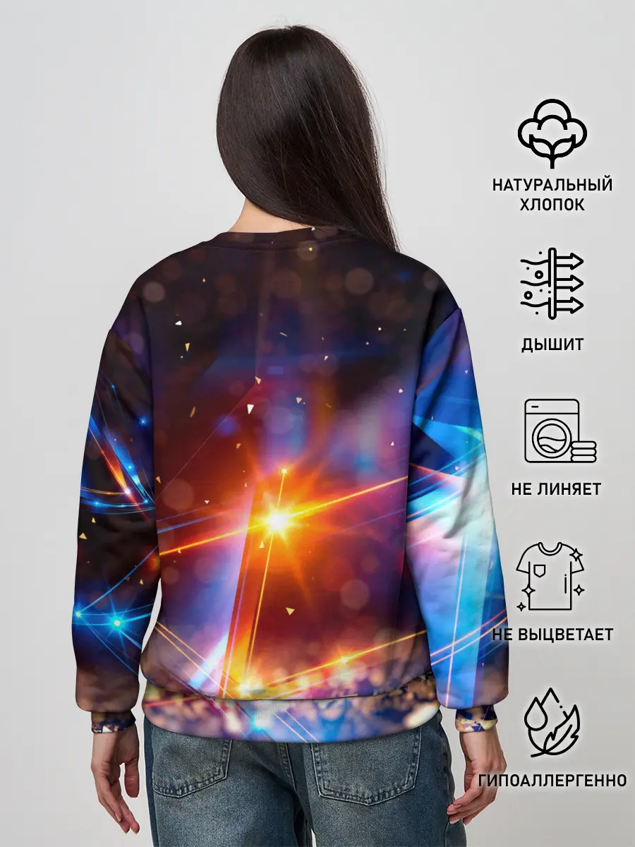 Женский свитшот / geometry light