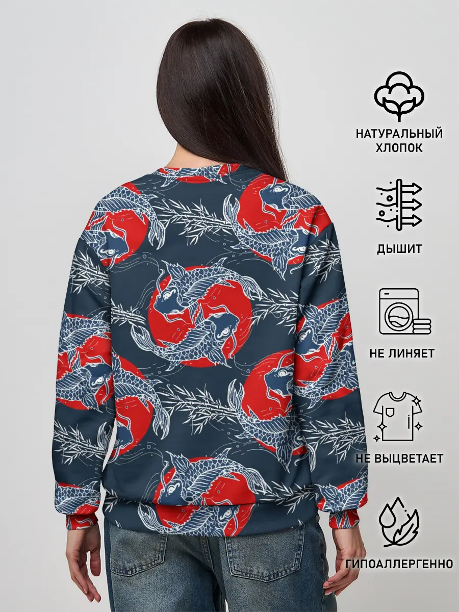 Женский свитшот / Japanese carp