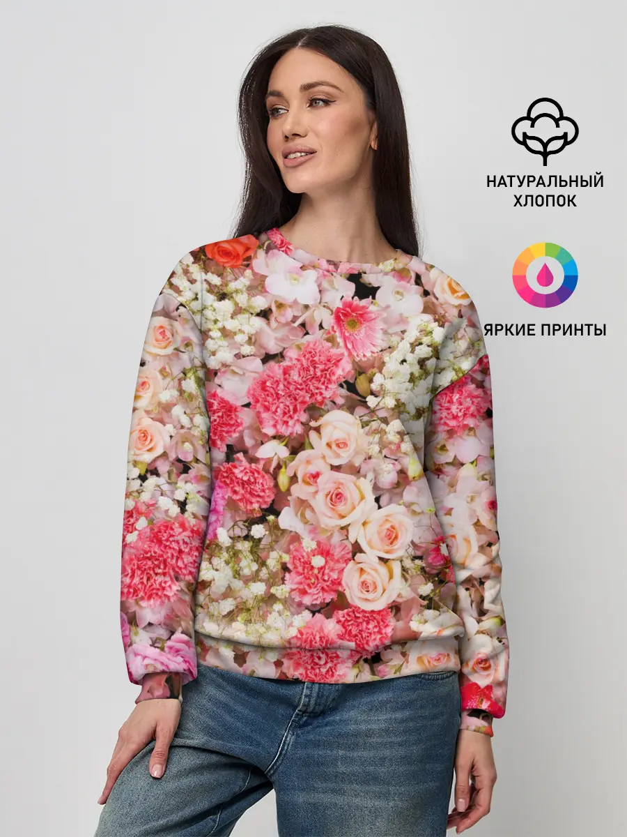 Женский свитшот / Розы | Roses