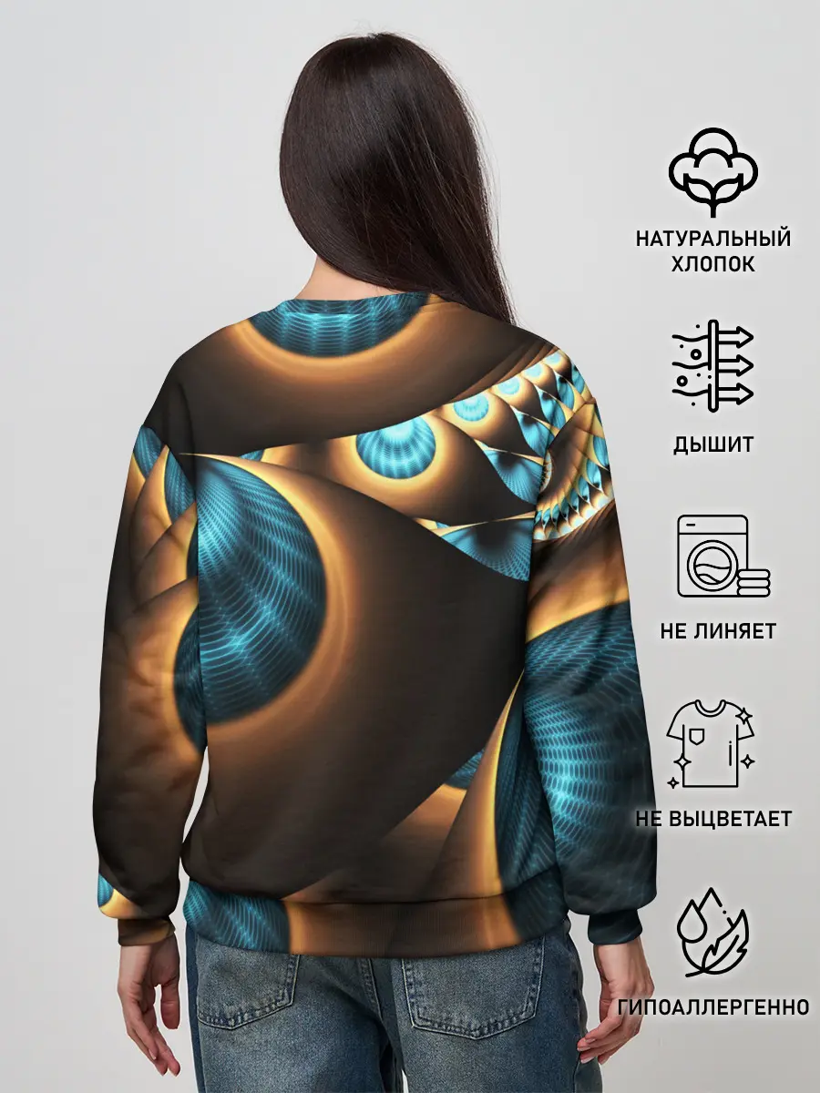 Женский свитшот / 3D FRACTAL