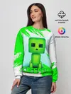 Женский свитшот / MINECRAFT CREEPER