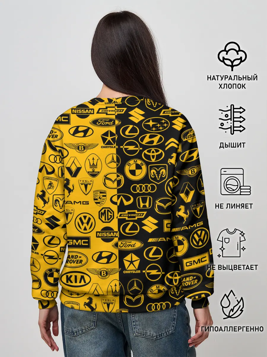 Женский свитшот / ЛОГОТИПЫ АВТО