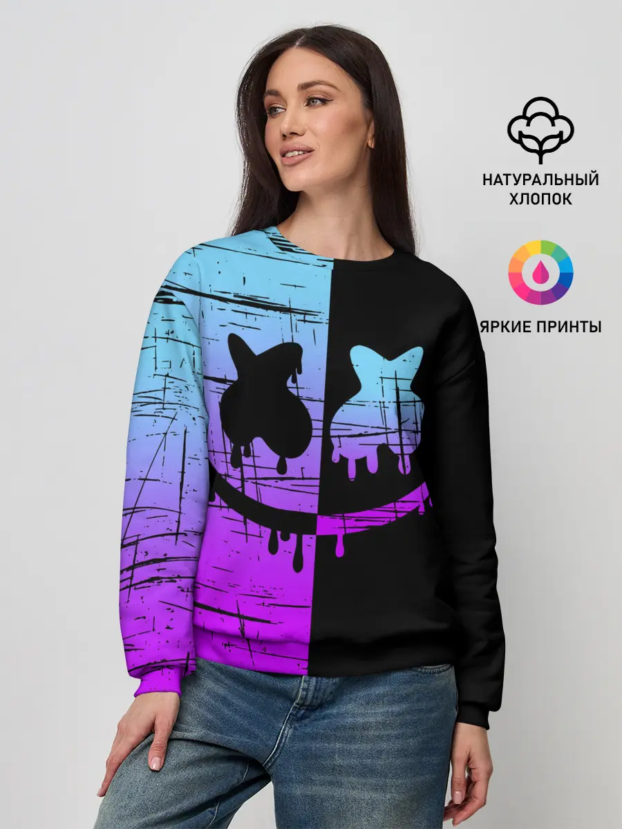 Женский свитшот / FORTNITE MARSHMELLO.