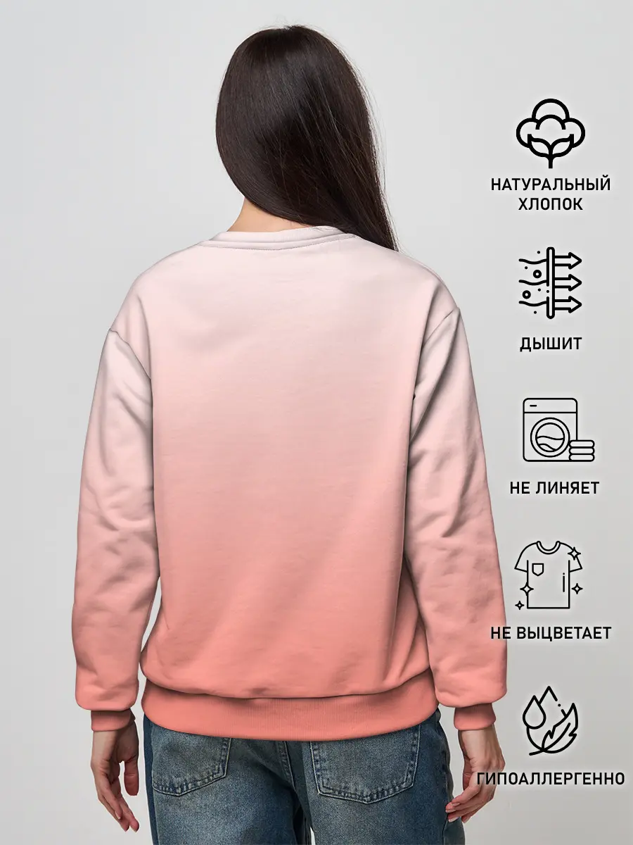 Женский свитшот / Собака корги сердечко милота