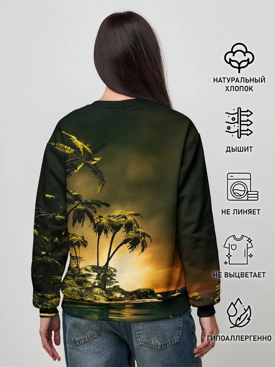 Женский свитшот / РАЙСКИЙ ОСТРОВ