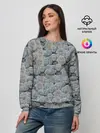 Женский свитшот / Каменные лица 3D МЕМ 2020