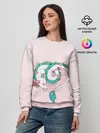 Женский свитшот / Спящий дракон Хаку чиби цветы