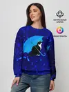 Женский свитшот / Котик под Дождем