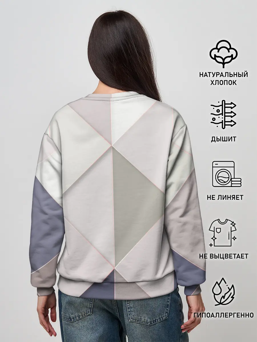 Женский свитшот / Треугольники