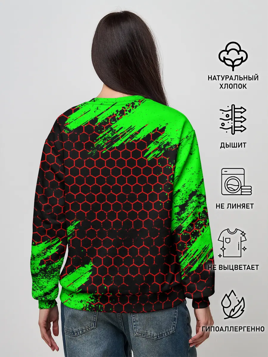 Женский свитшот / MINECRAFT CREEPER