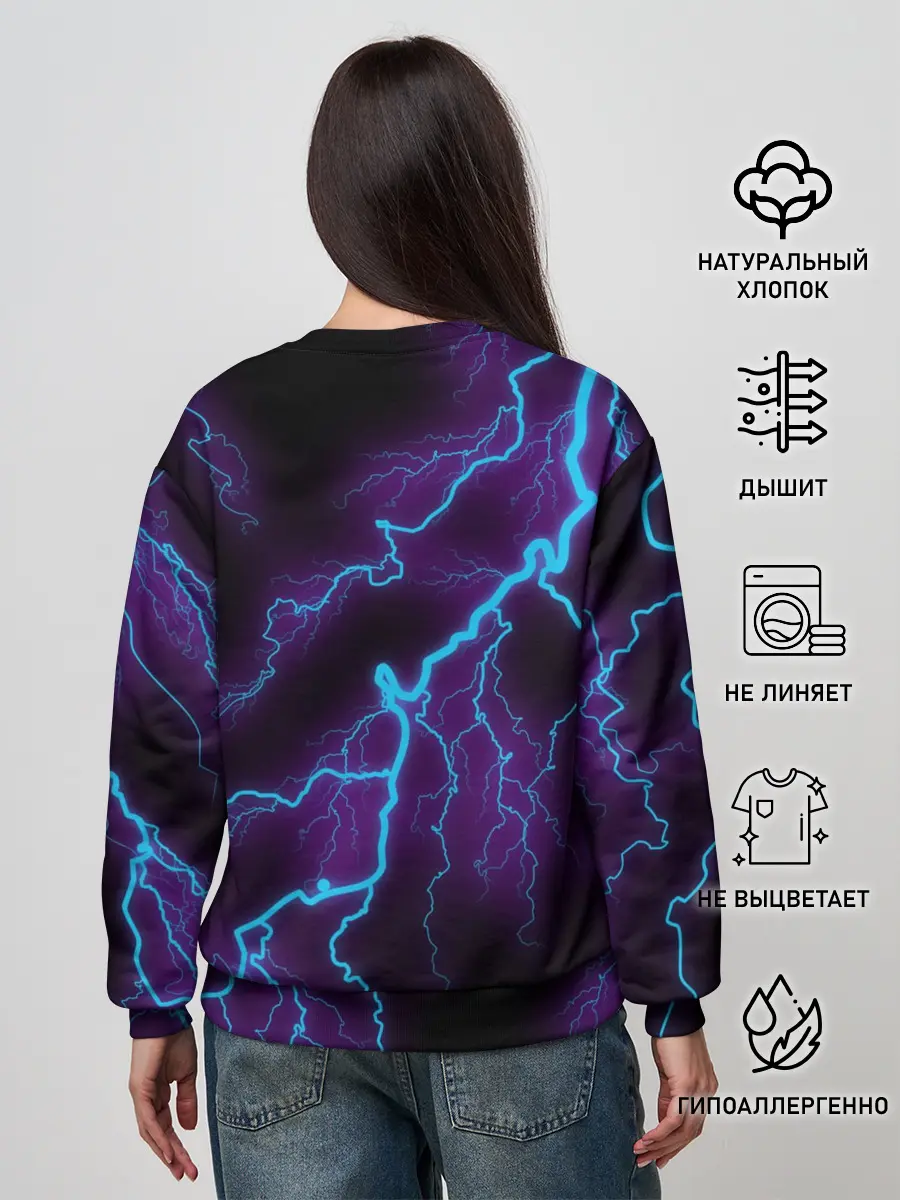 Женский свитшот / MINECRAFT CREEPER CAT