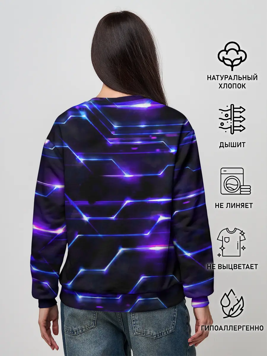 Женский свитшот / Технологии будущее нано броня