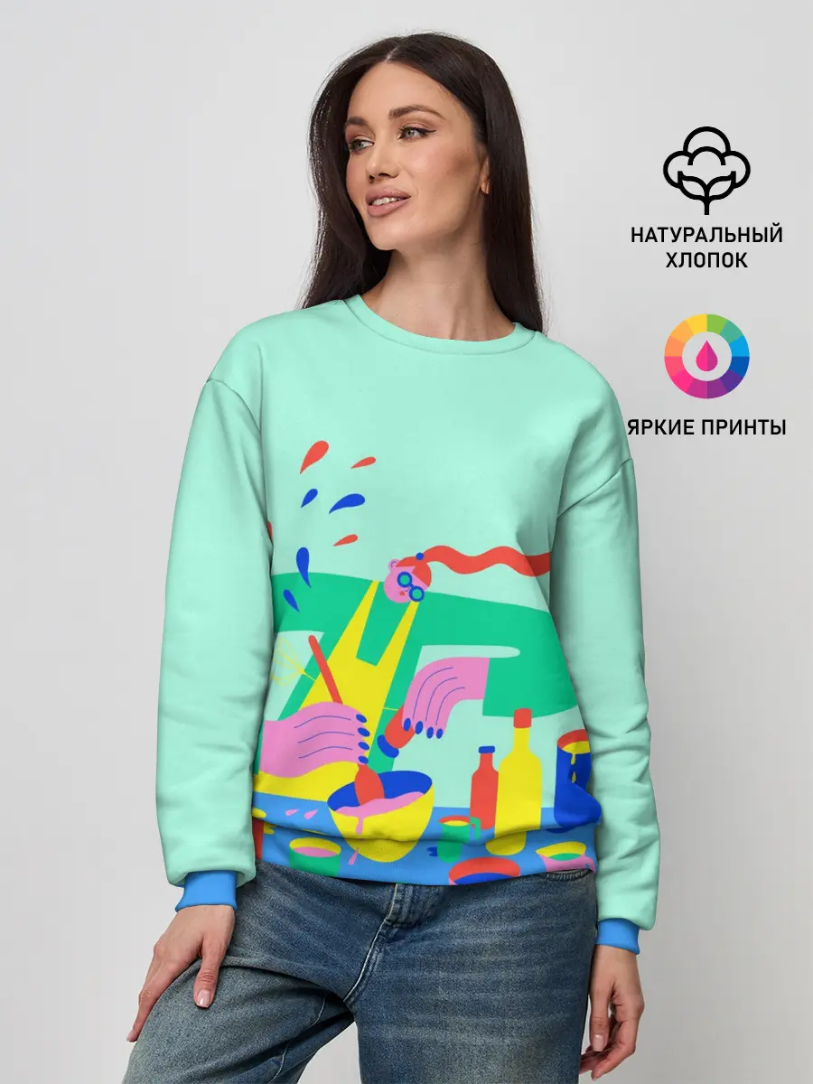 Женский свитшот / готовка