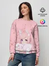 Женский свитшот / Catgirl pink