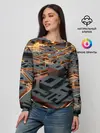 Женский свитшот / 3D абстрактная схема