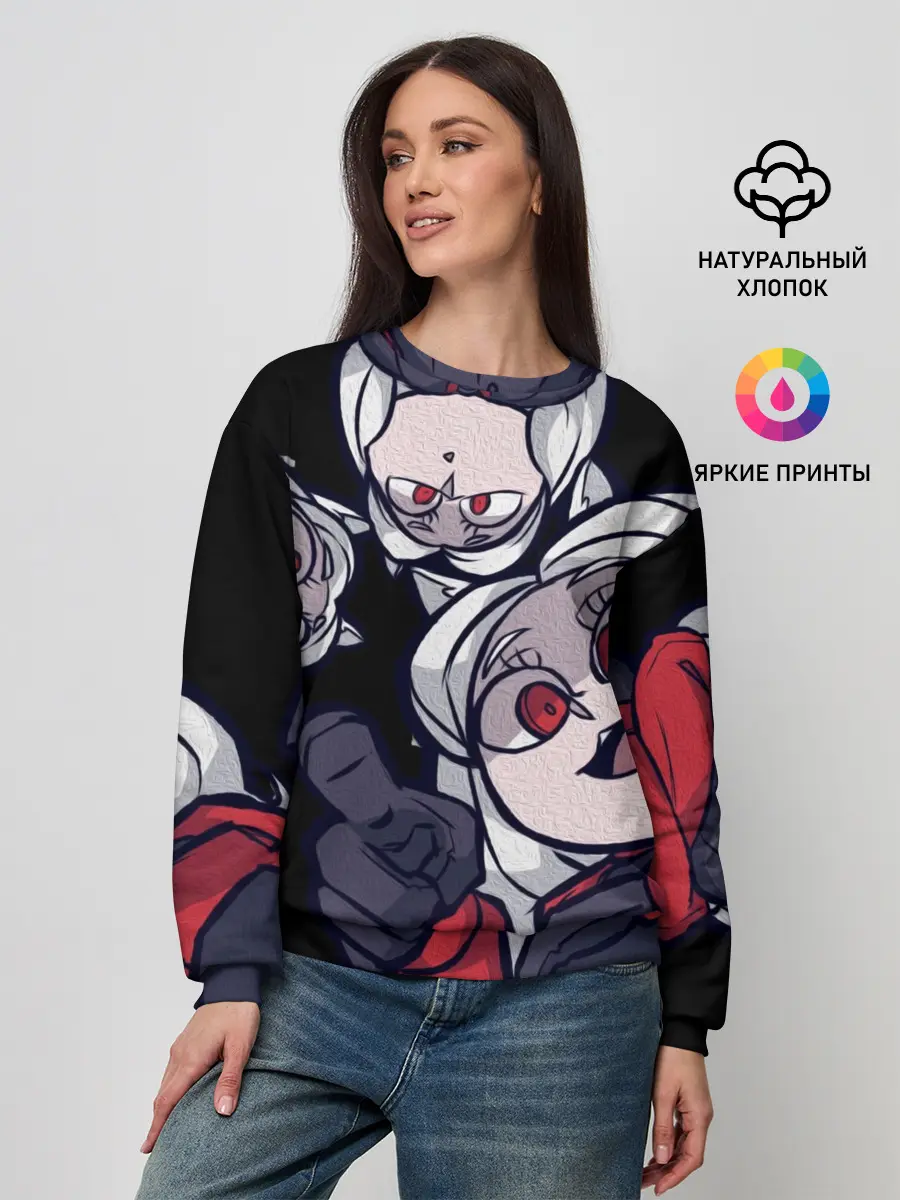 Женский свитшот / Мультяшные герои Helltaker