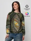 Женский свитшот / Абстракция глаз узор линии