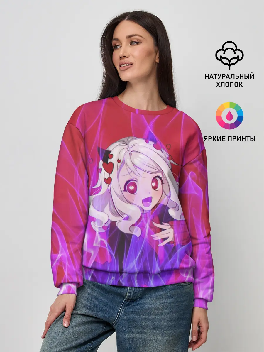 Женский свитшот / HELLTAKER. Модеус в огне