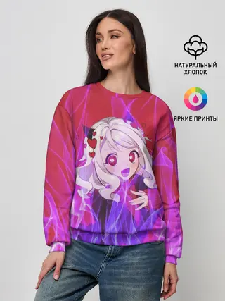 Женский свитшот / HELLTAKER. Модеус в огне