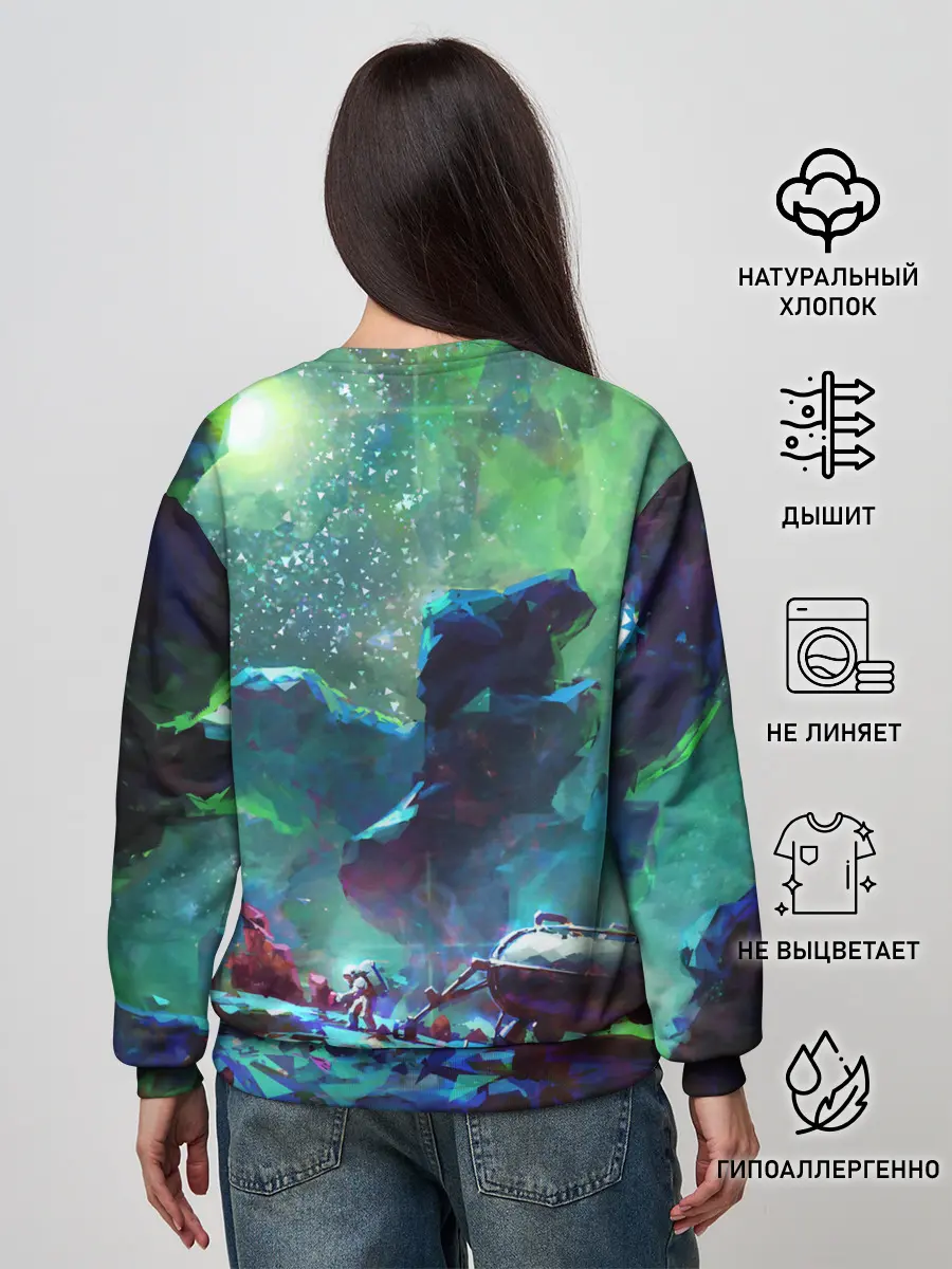 Женский свитшот / КОСМОС:КОСМОНАВТ