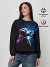 Женский свитшот / В космосе
