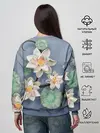 Женский свитшот / 3D стеклянные цветы
