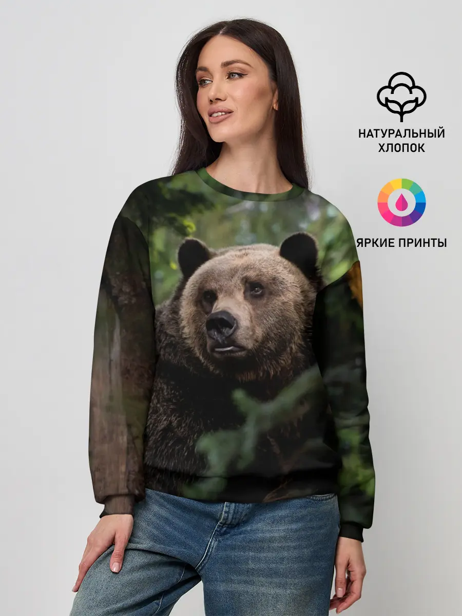 Женский свитшот / Медведь