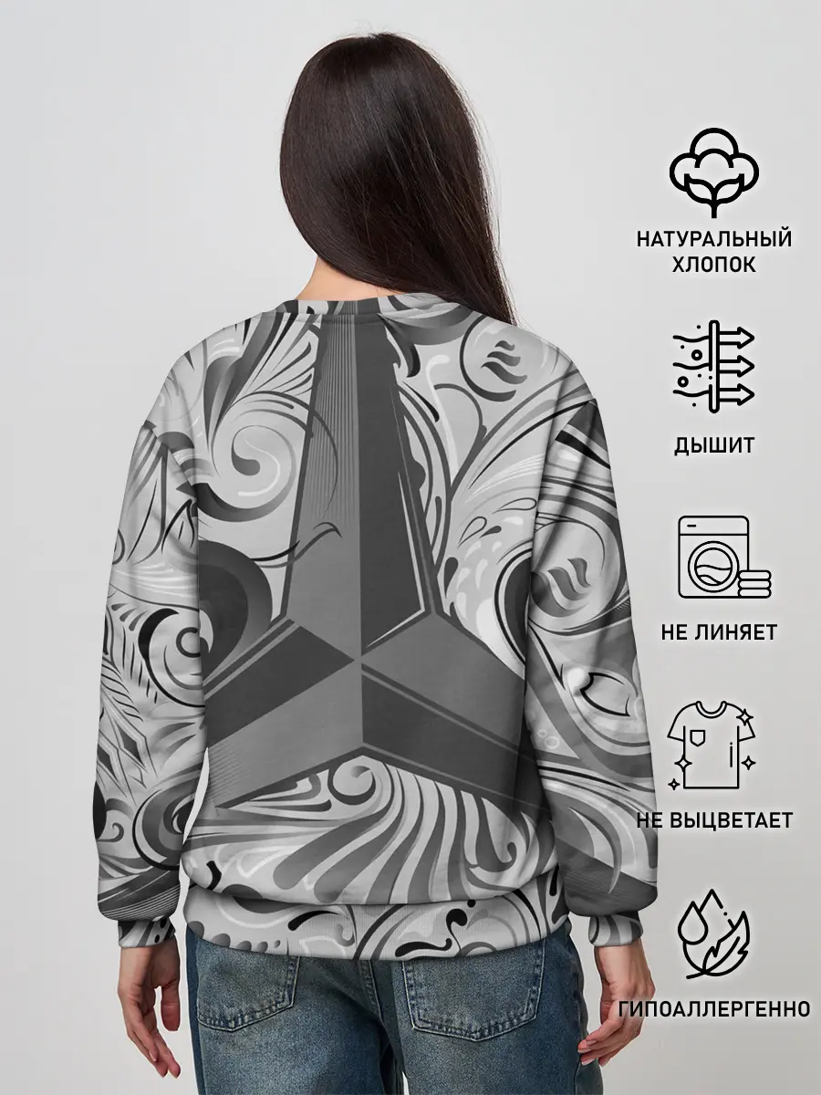 Женский свитшот / MERCEDES-BENZ | МЕРСЕДЕС