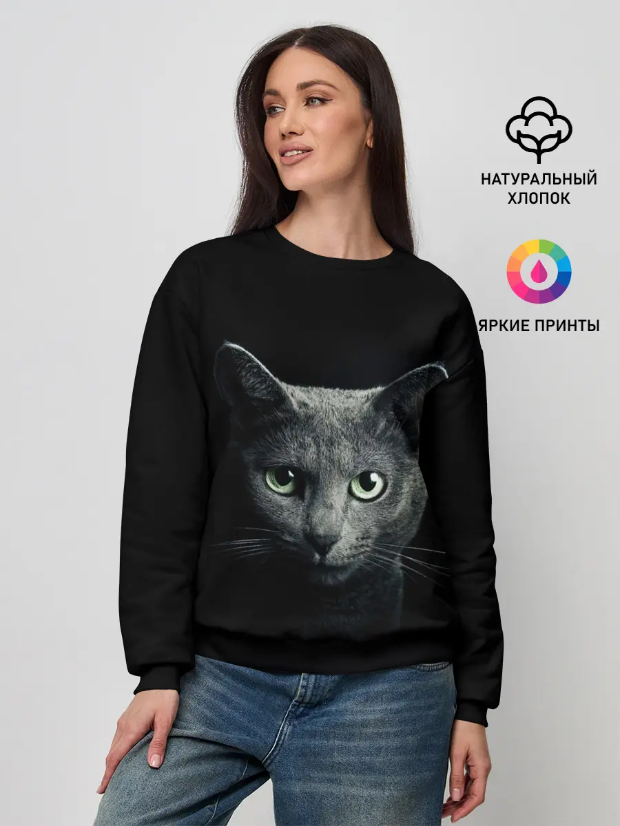 Женский свитшот / Кот