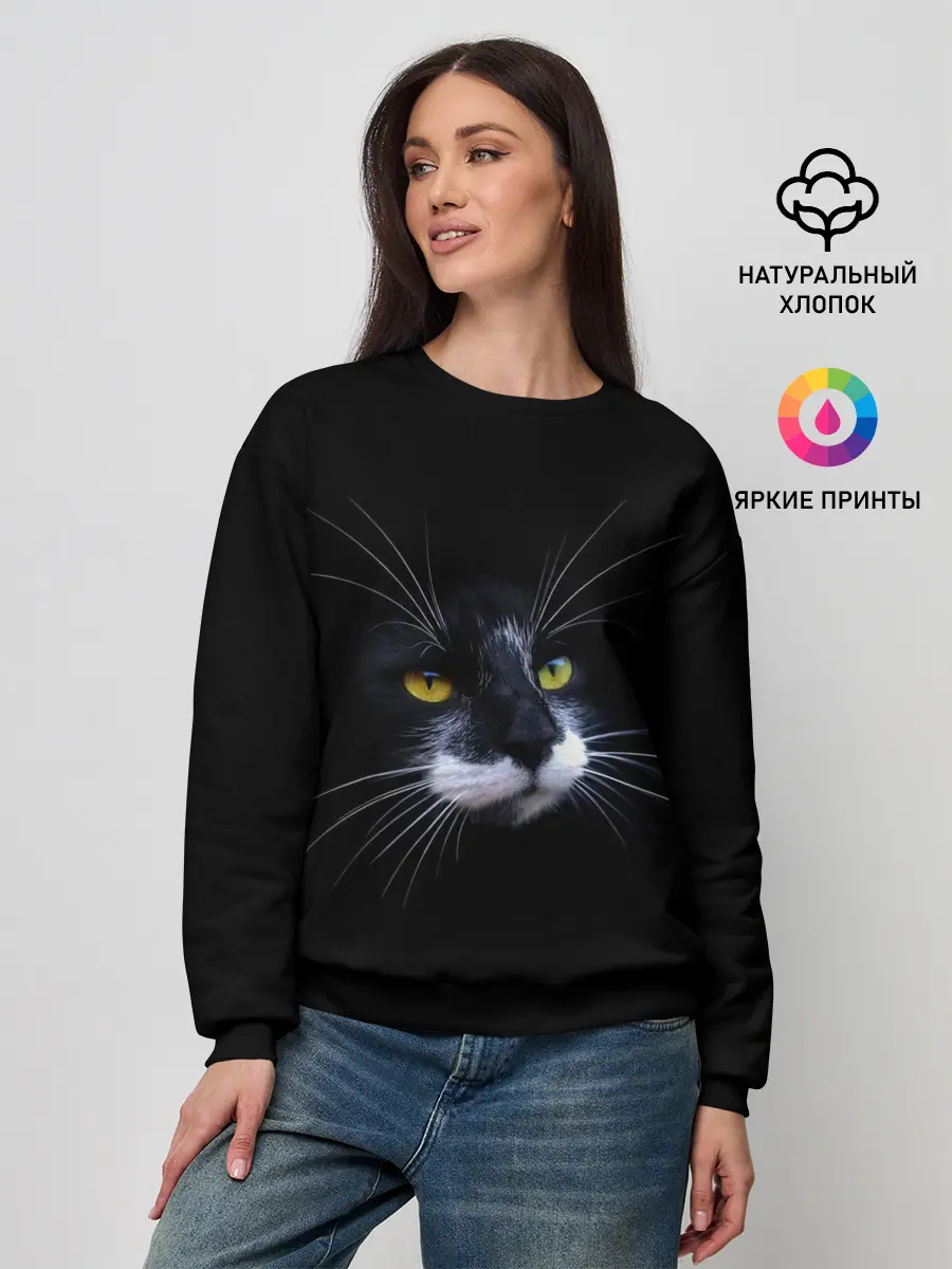 Женский свитшот / Кот