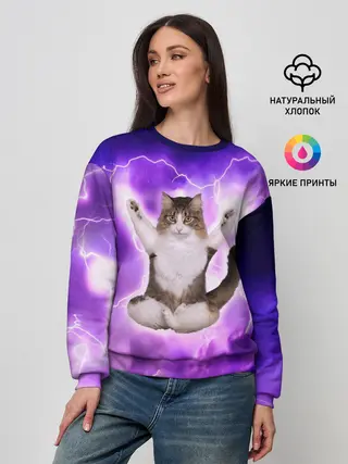 Женский свитшот / Повелитель Молний | Котэ