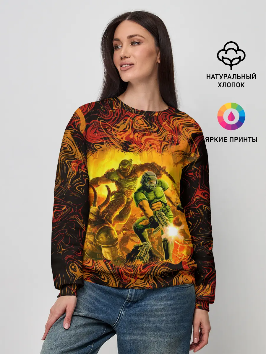 Женский свитшот / DooM Eternal & 1993