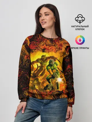 Женский свитшот / DooM Eternal & 1993