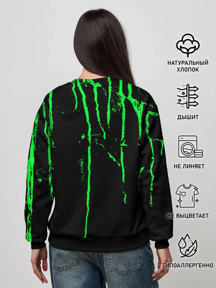 Женский свитшот / Warning Coronavirus