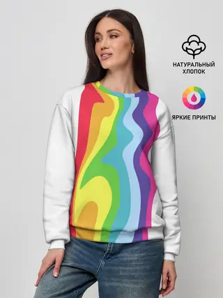 Женский свитшот / Радуга