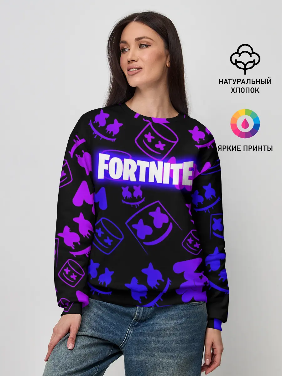Женский свитшот / FORTNITE MARSHMELLO