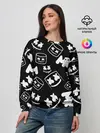Женский свитшот / Marshmello ЧБ
