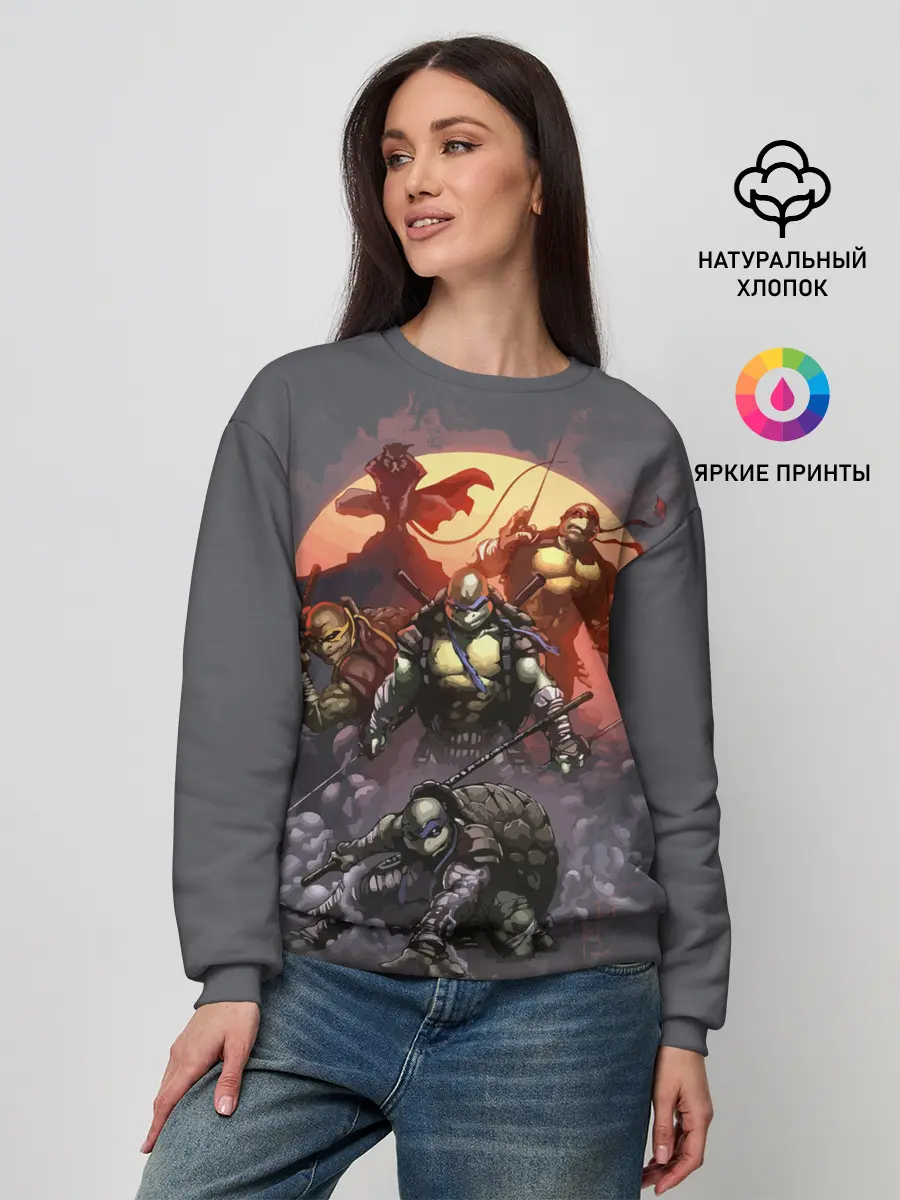 Женский свитшот / Черепашки-ниндзя