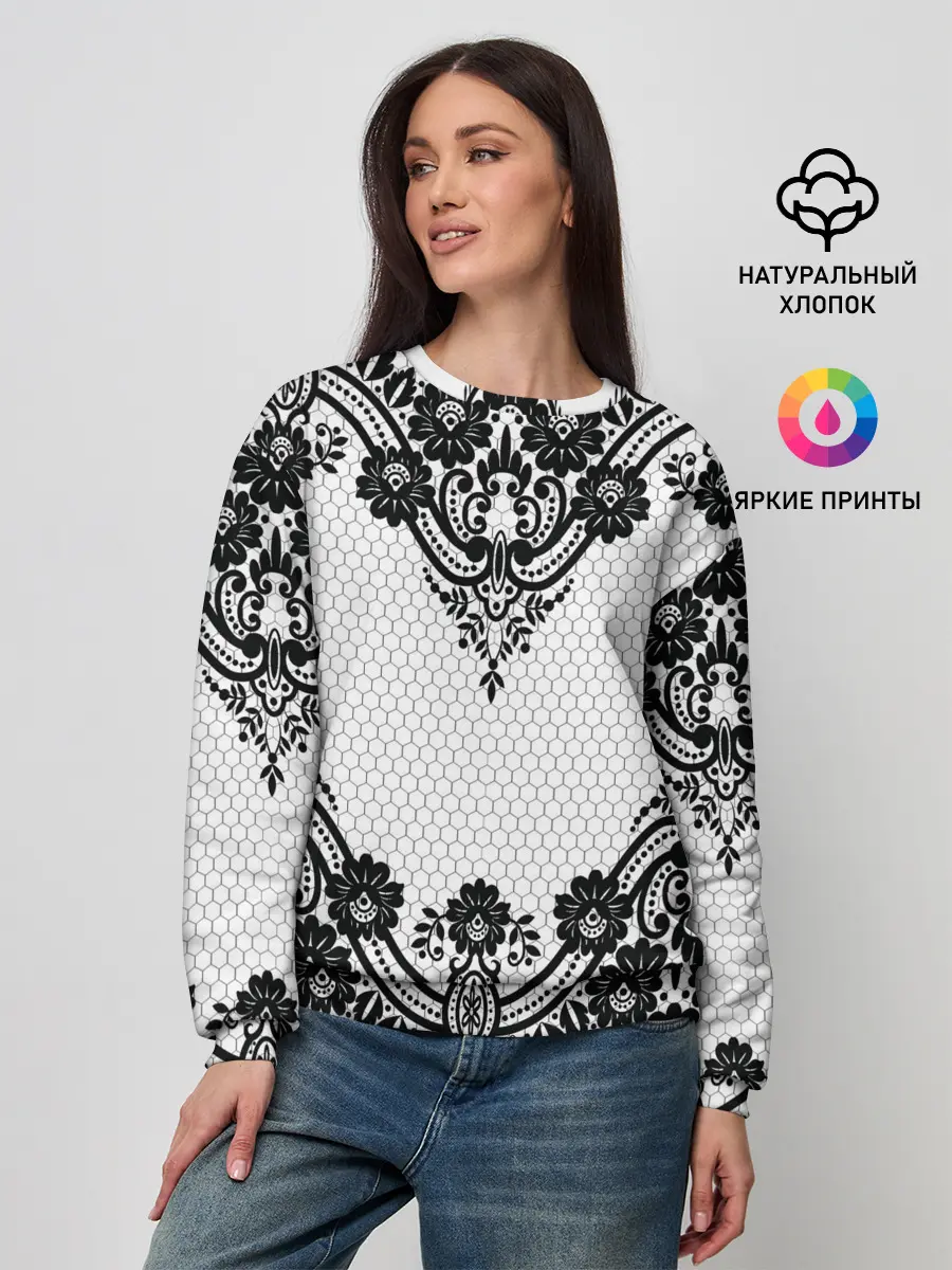 Женский свитшот / КРУЖЕВА | WEAVING