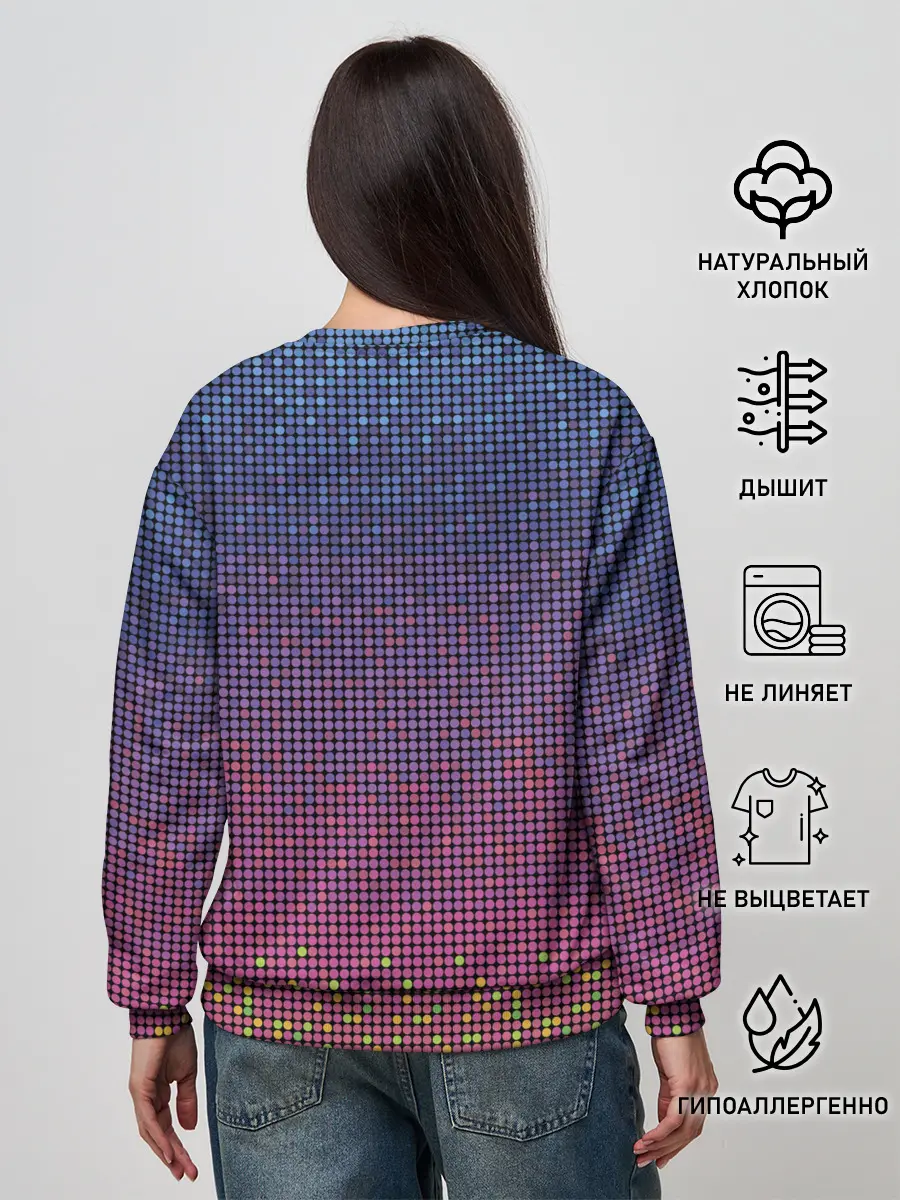 Женский свитшот / Ретро узор