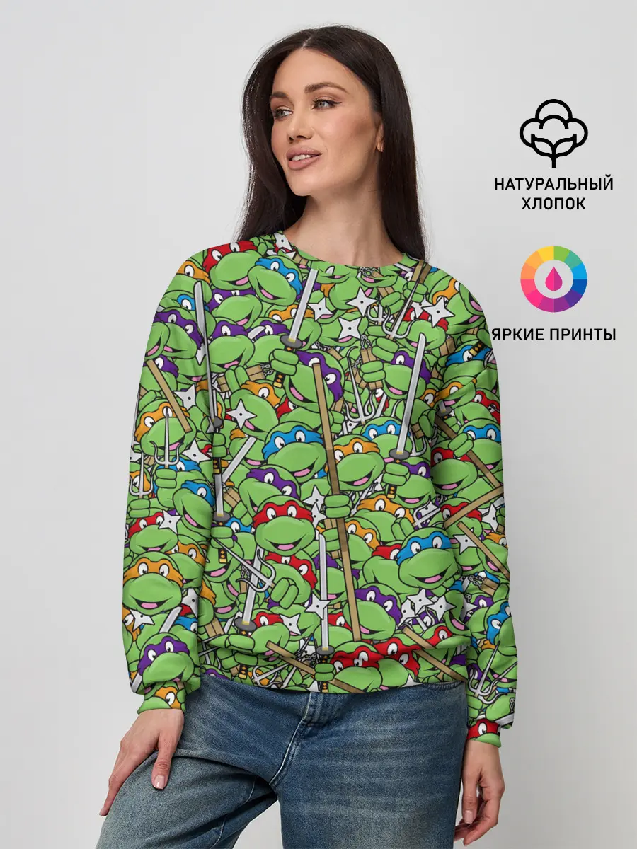 Женский свитшот / Черепашки ниндзя