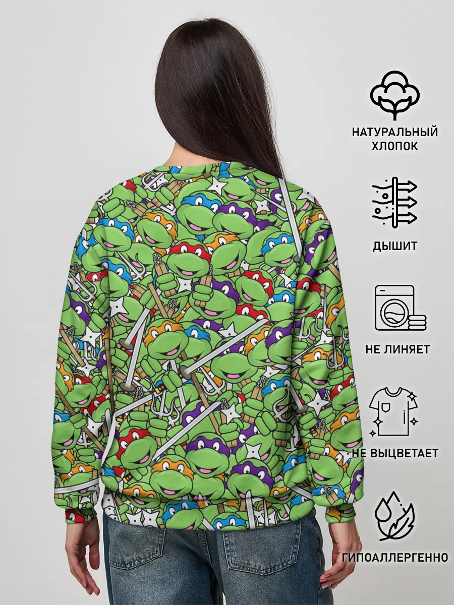 Женский свитшот / Черепашки ниндзя