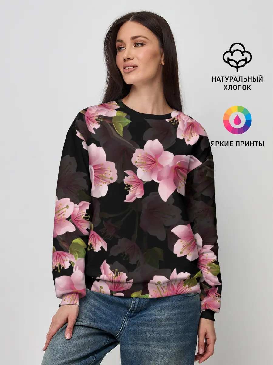 Женский свитшот / САКУРА ВИШНЯ