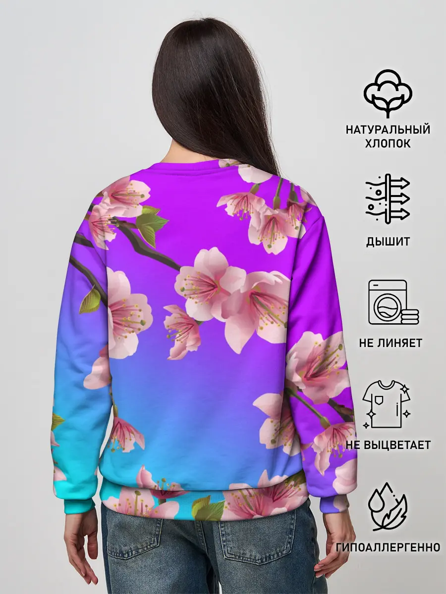 Женский свитшот / САКУРА ВИШНЯ