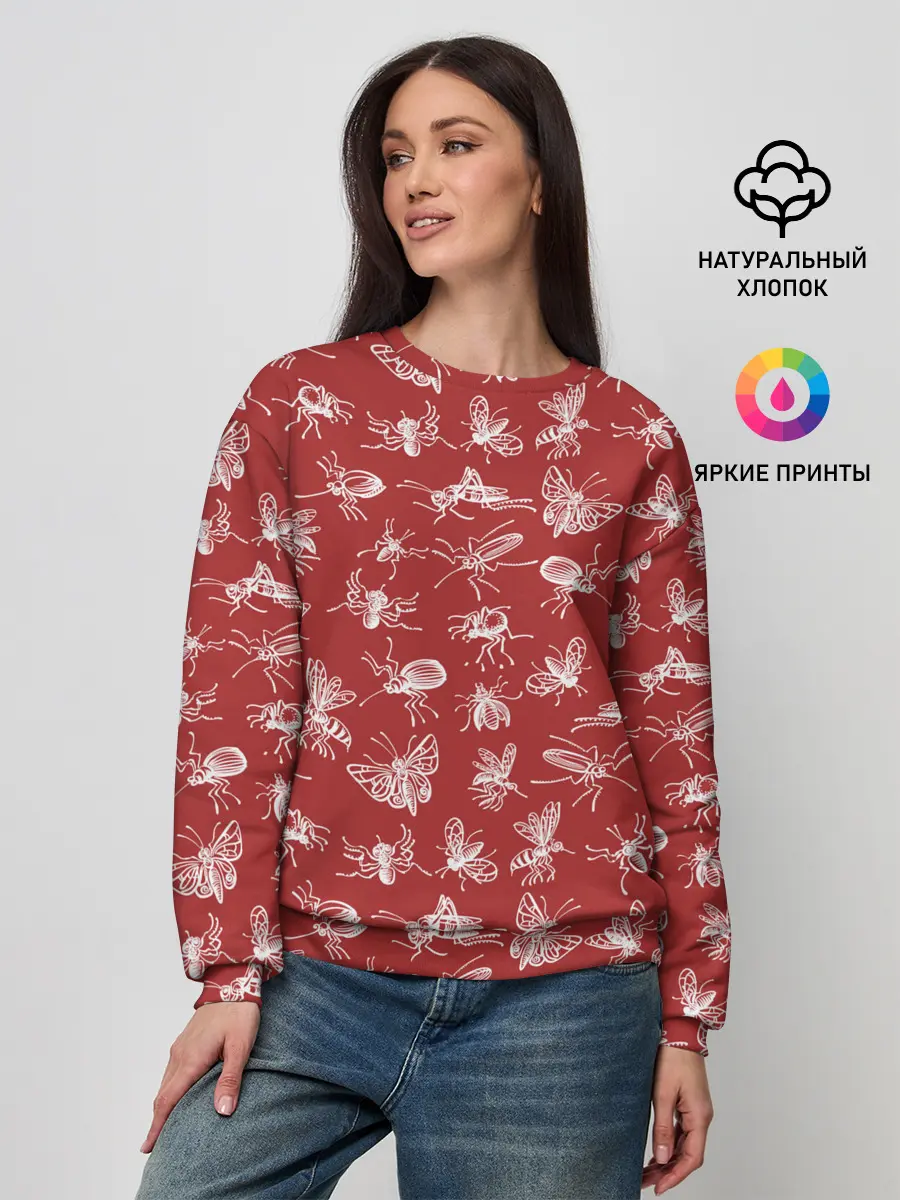 Женский свитшот / Насекомые