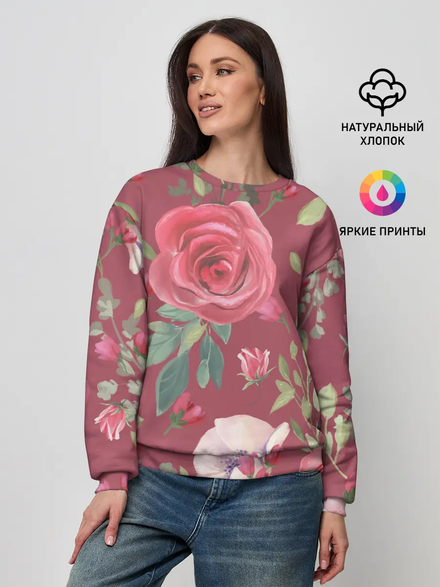 Женский свитшот / rose