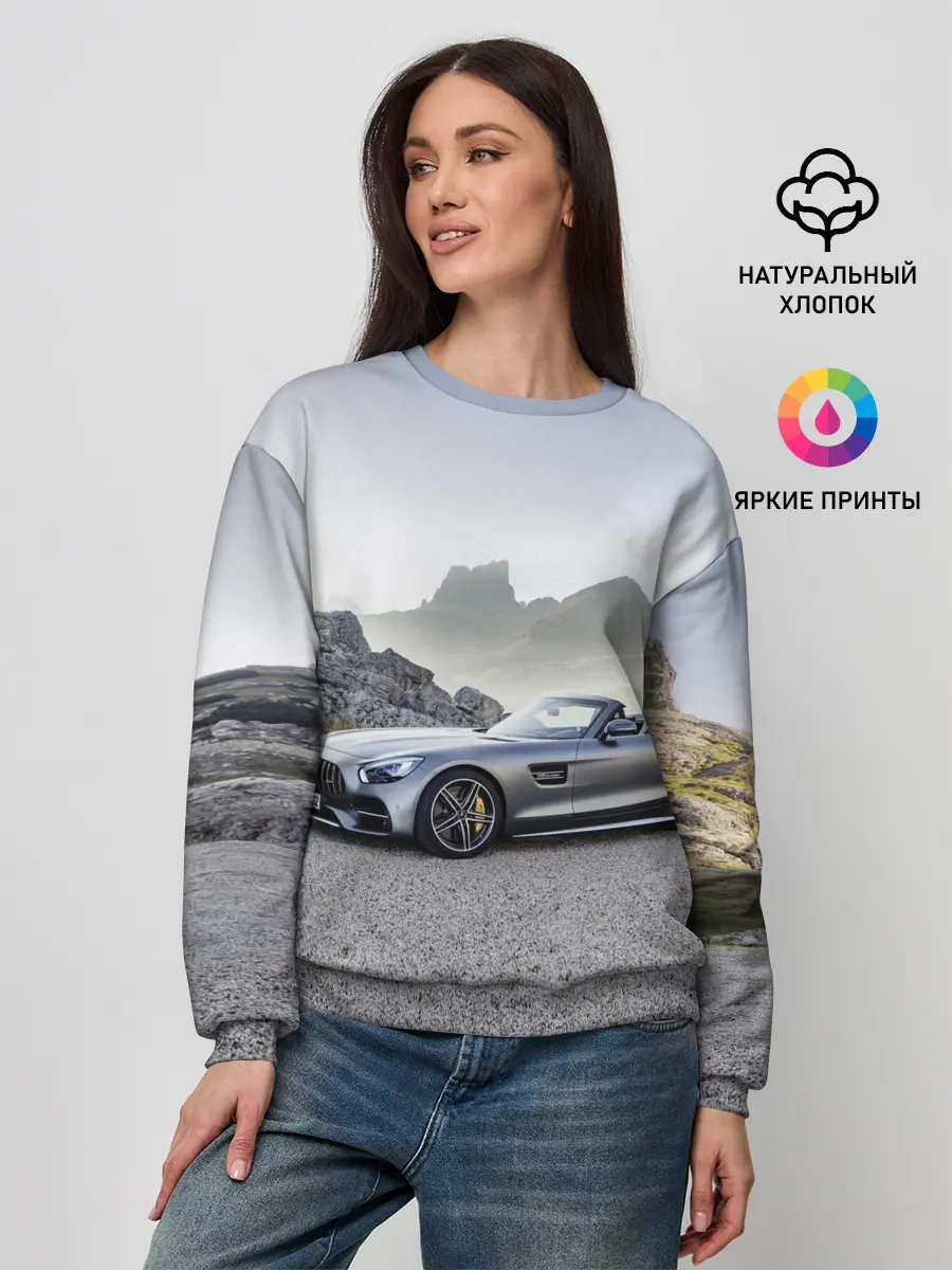 Женский свитшот / Mercedes V8 Biturbo