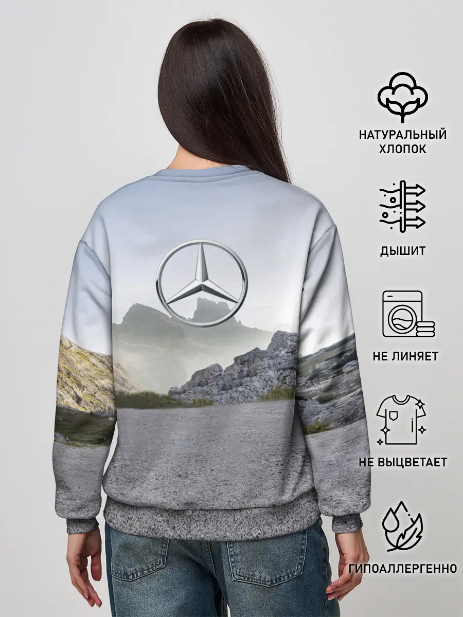 Женский свитшот / Mercedes V8 Biturbo