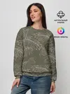 Женский свитшот / листья пальмы